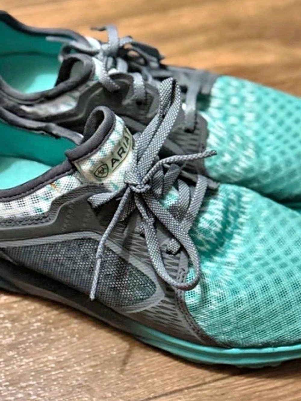 Ariat Fuse Athletic Shoe Turquoise Grey US 8